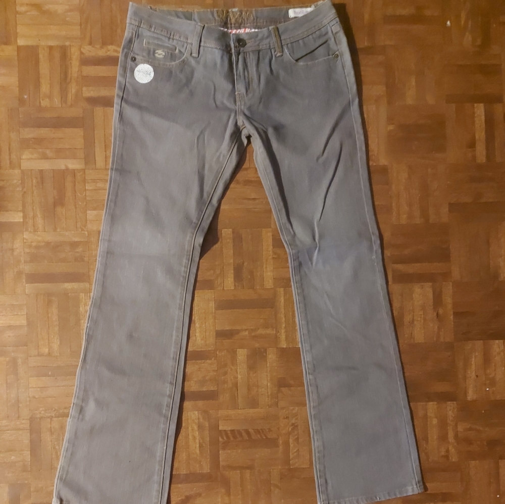 BRAND NEW BILLABONG Women's Denim Jeans Boot Cut Size 7 STRETCH Pants / vintage